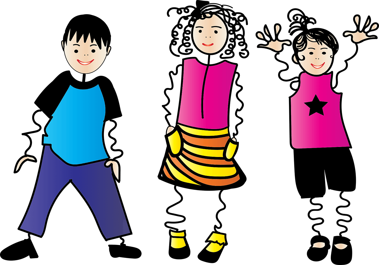Happy children. Learn math is fun